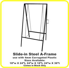 Slid-in Steel A-frame